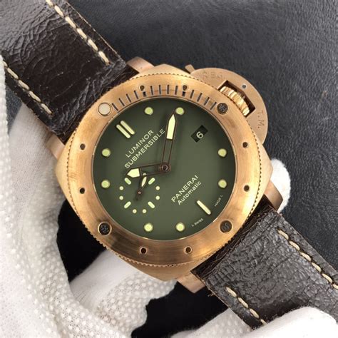 panerai bronzo casual|panerai submersible bronzo green dial.